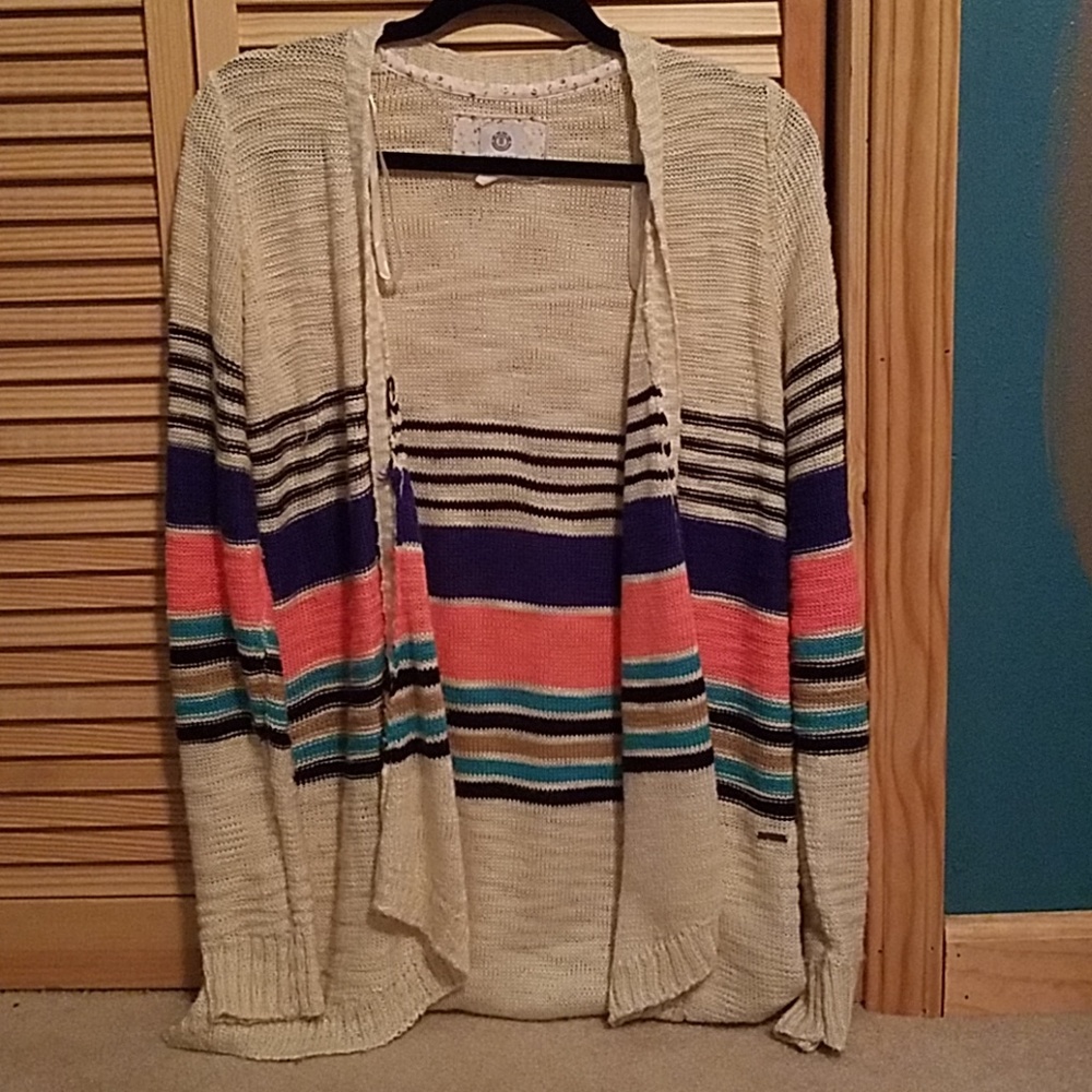 Element striped cardigan size Medium